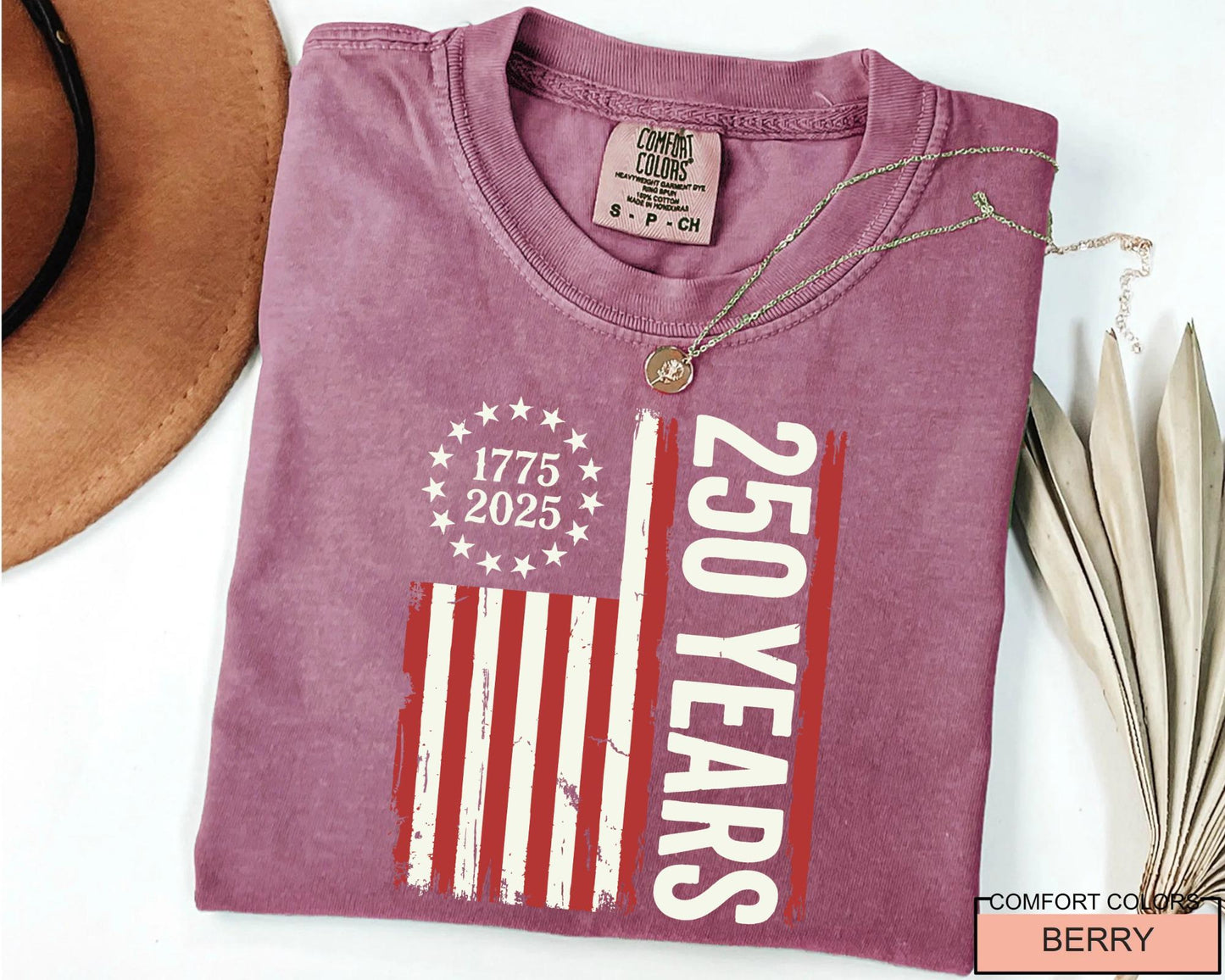 USA Flag 250 Years Shirt, Patriotic American Flag Tee