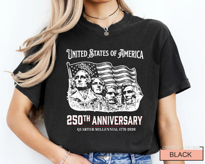 USA 250th Anniversary Shirt, 1776-2026 Semiquincentennial Patriotic Tee