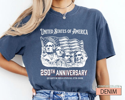 USA 250th Anniversary Shirt, 1776-2026 Semiquincentennial Patriotic Tee