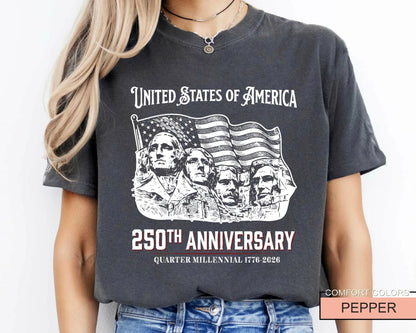 USA 250th Anniversary Shirt, 1776-2026 Semiquincentennial Patriotic Tee