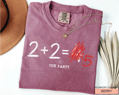 2+2= 5 George Orwell Tee, 1984 Quote Shirt