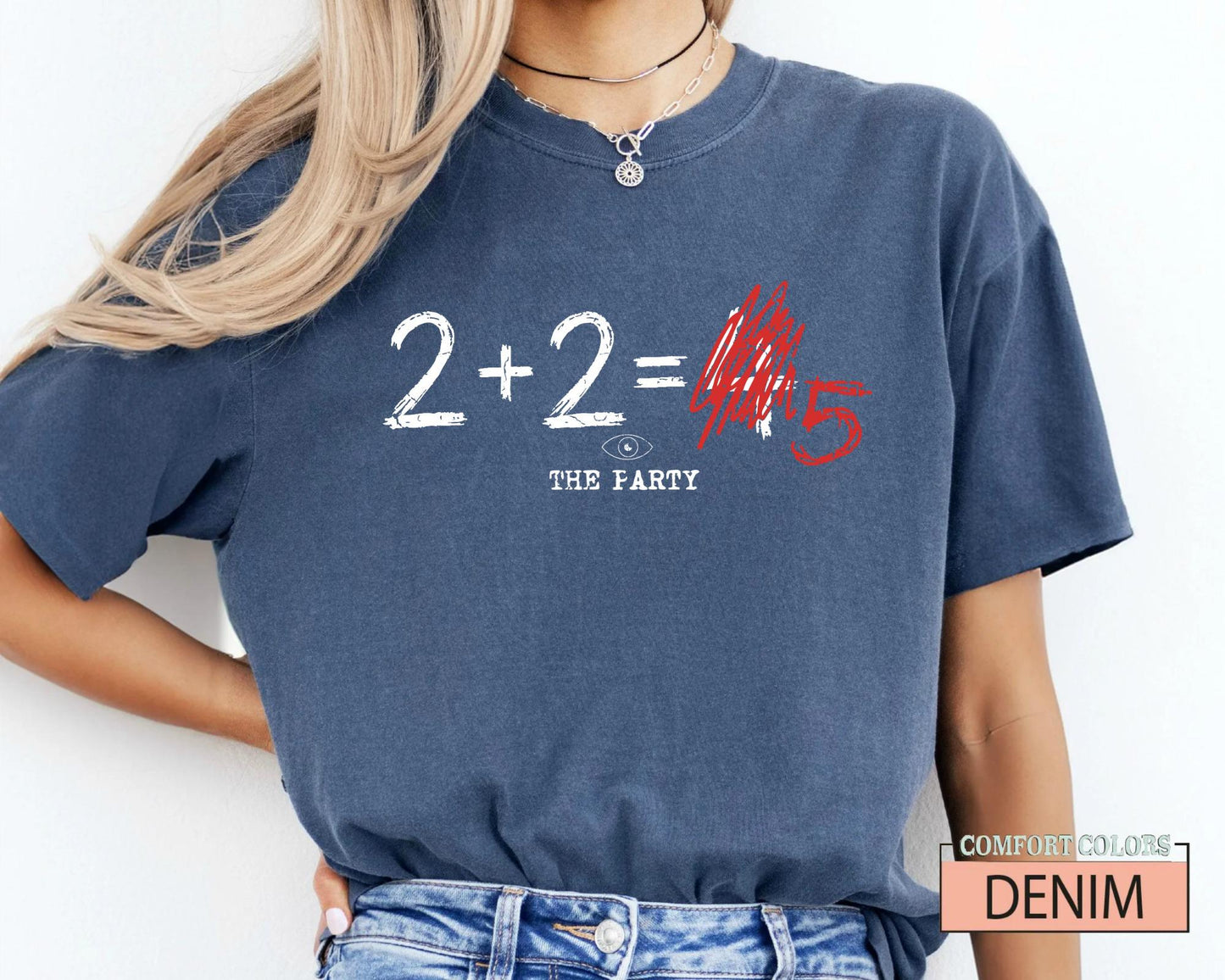 2+2= 5 George Orwell Tee, 1984 Quote Shirt