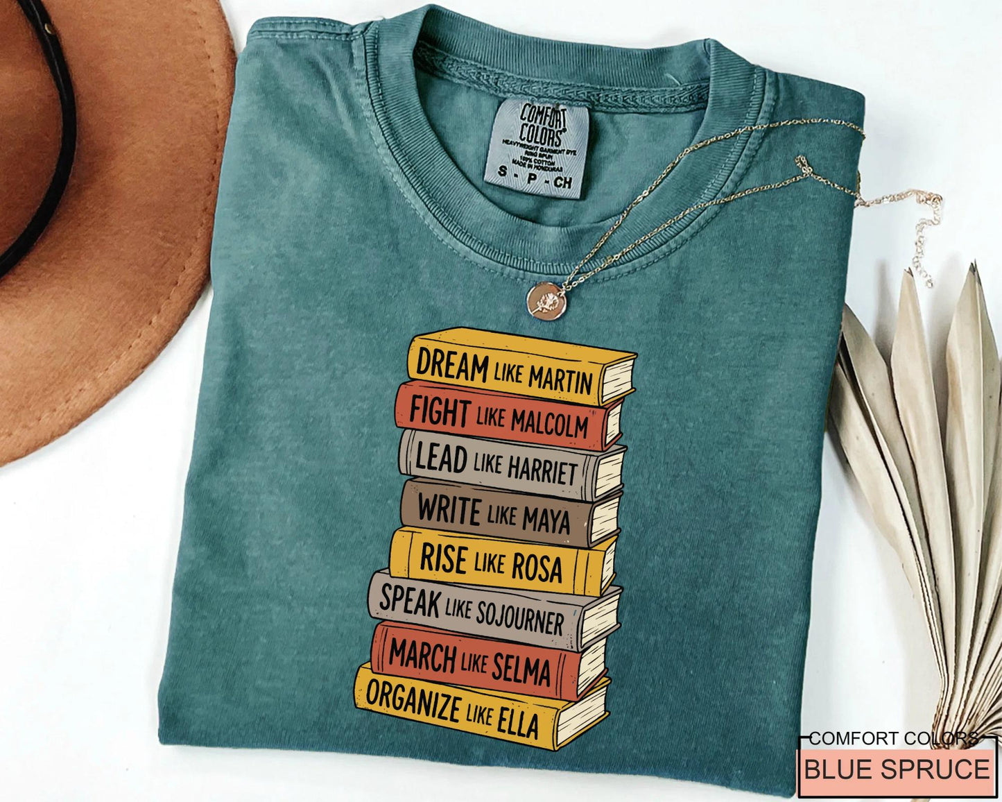 Black History Books Shirt, Dream Like Martin Speak Like Frederick Tee