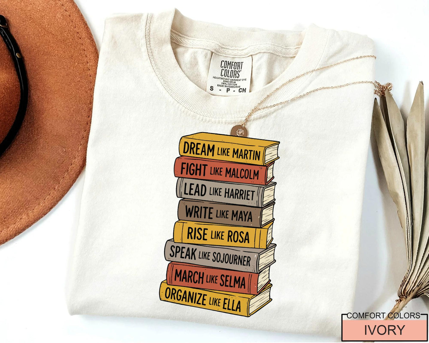Black History Books Shirt, Dream Like Martin Speak Like Frederick Tee