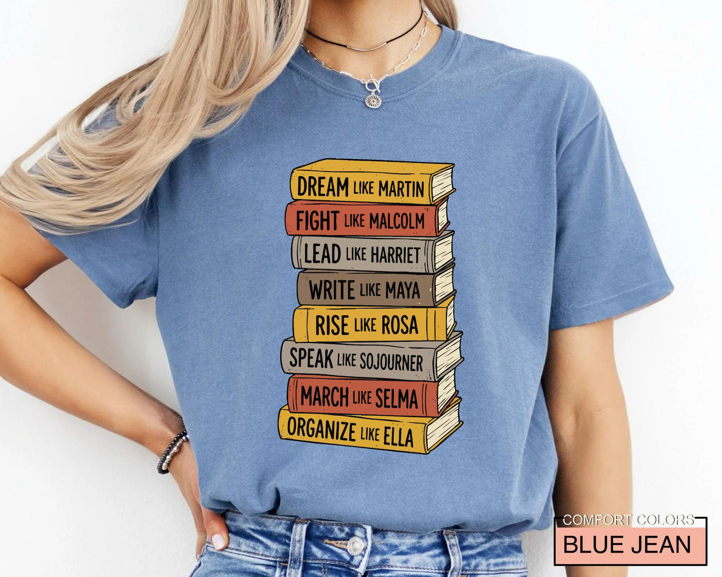 Black History Books Shirt, Dream Like Martin Speak Like Frederick Tee