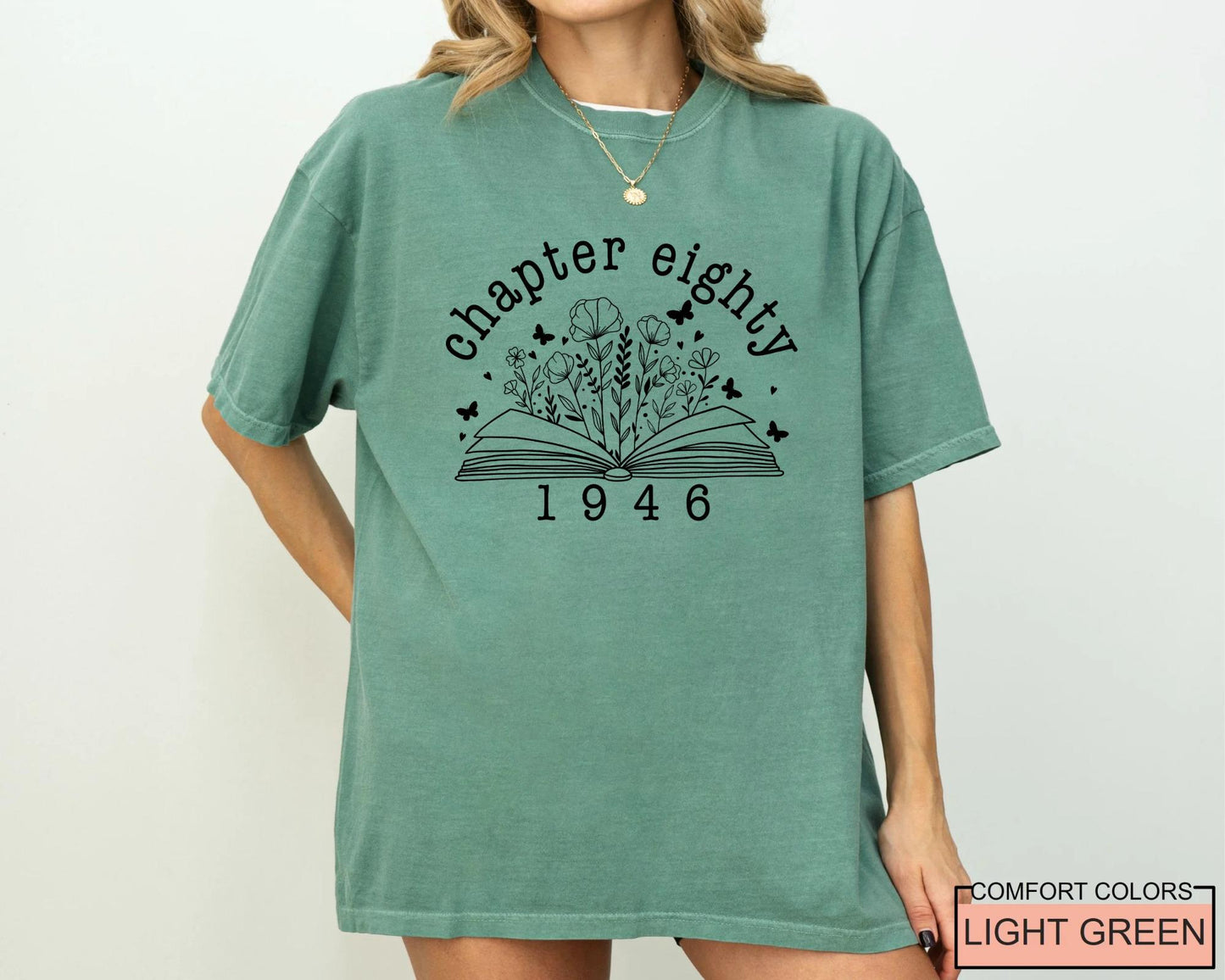 Chapter 80 Birthday Shirt for Women, Mother Born in 1946, Vintage 80th Bday Gift