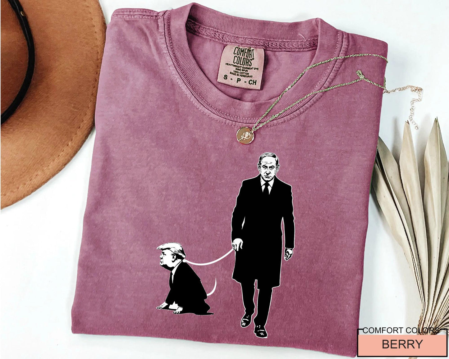 Trump is Netanyahu's Dog Anti Trump Shirt, Funny Political FDT Anti-Israel Outfit