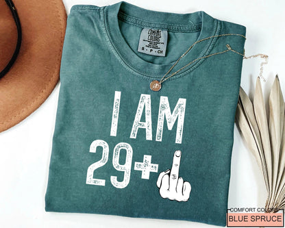 Funny 30th Birthday T-Shirt: Hello Thirty Middle Finger Bday Gift