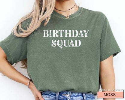 Birthday Squad Shirt, Any Year Bday Party Gift Celebration
