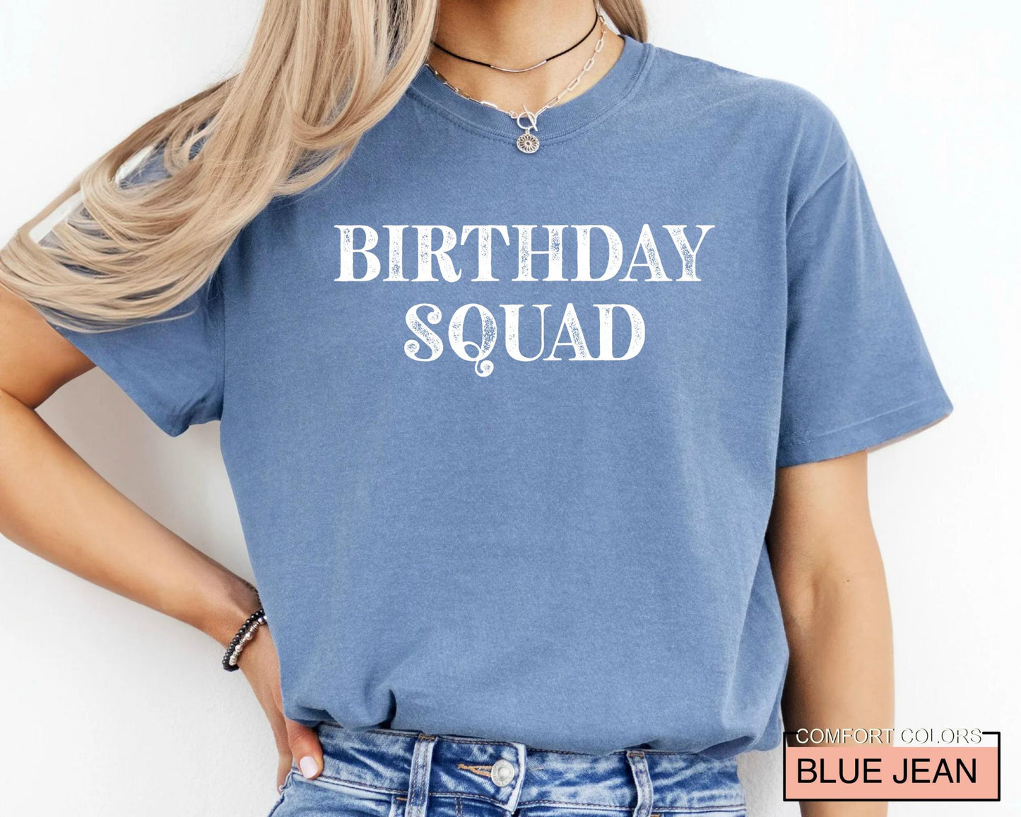 Birthday Squad Shirt, Any Year Bday Party Gift Celebration