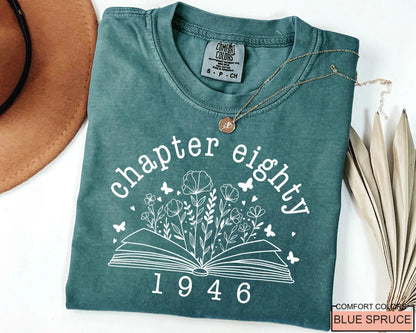 Chapter 80 Birthday Shirt for Women, Mother Born in 1946, Vintage 80th Bday Gift