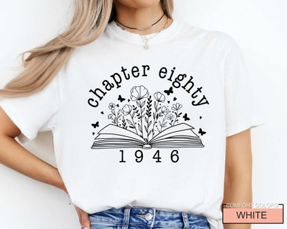 Chapter 80 Birthday Shirt for Women, Mother Born in 1946, Vintage 80th Bday Gift