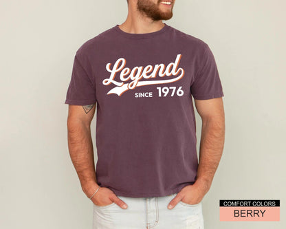 Legend Since Custom Date Tshirt, Vintage 50th Birthday Shirt