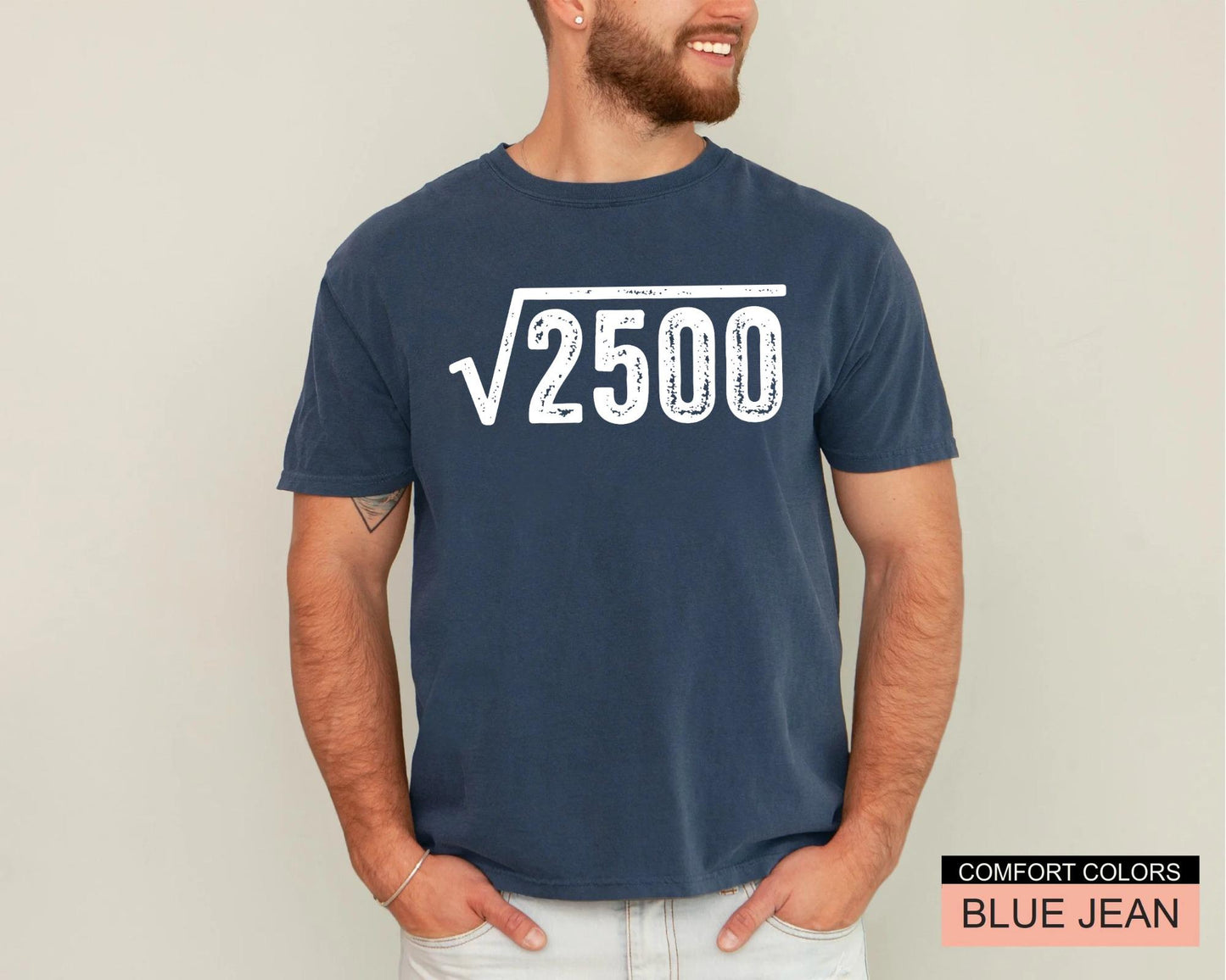 Square Root 50 Year Old Shirt, 1976 Years Old Tee