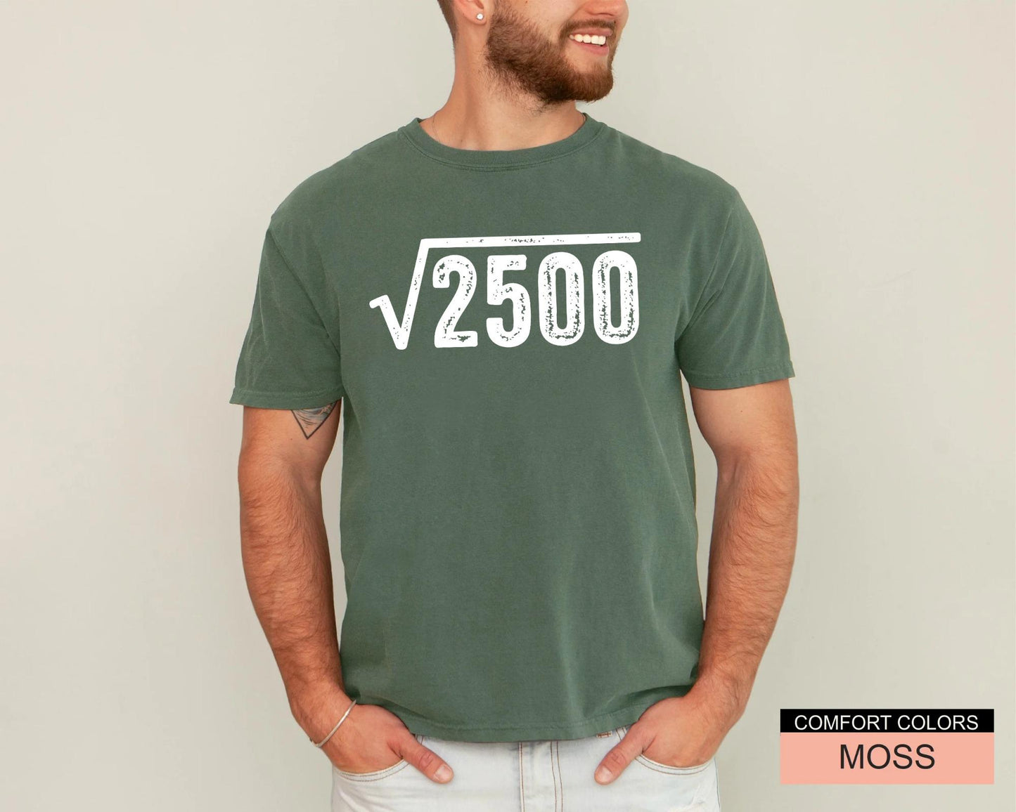 Square Root 50 Year Old Shirt, 1976 Years Old Tee