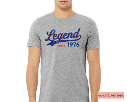 Legend Since Custom Date Tshirt, Vintage 50th Birthday Shirt