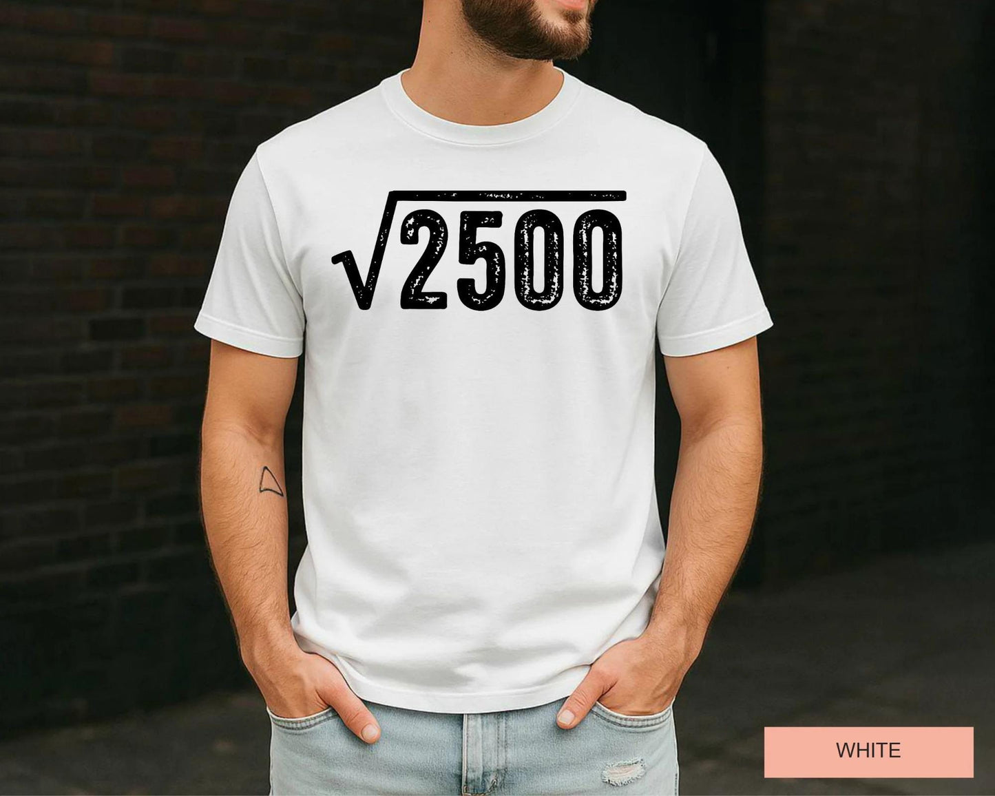 Square Root 50 Year Old Shirt, 1976 Years Old Tee