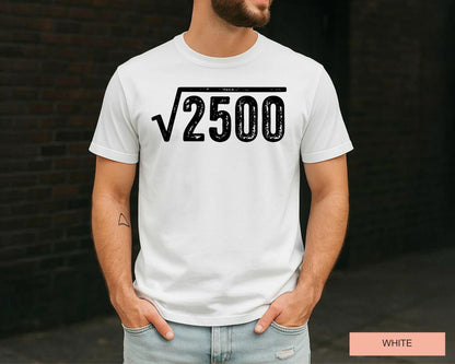 Square Root 50 Year Old Shirt, 1976 Years Old Tee