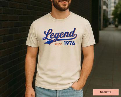 Legend Since Custom Date Tshirt, Vintage 50th Birthday Shirt