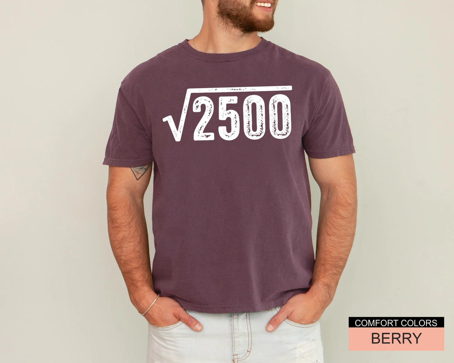 Square Root 50 Year Old Shirt, 1976 Years Old Tee