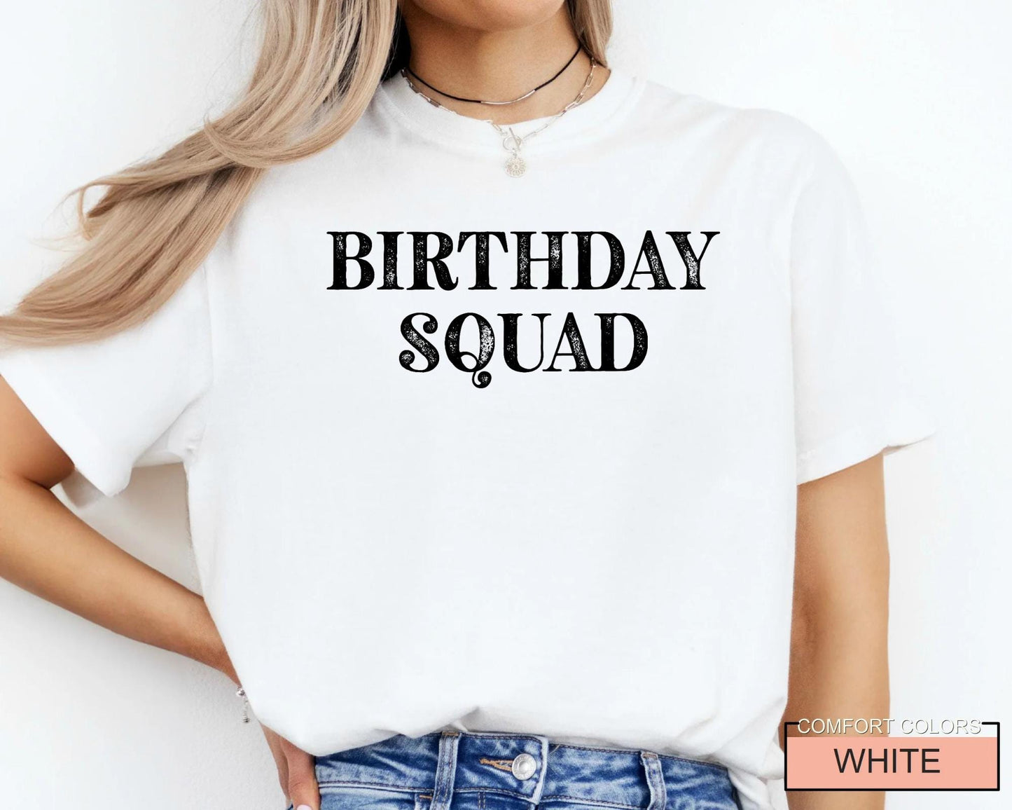 Birthday Squad Shirt, Any Year Bday Party Gift Celebration