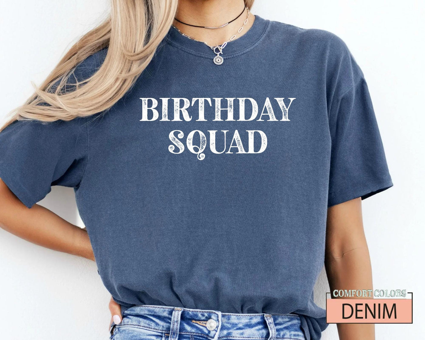 Birthday Squad Shirt, Any Year Bday Party Gift Celebration