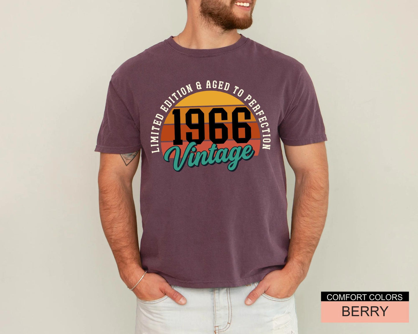 60 Years Old Birthday Shirt, Vintage 1966  Tee