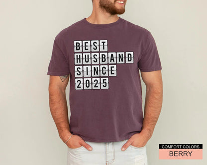 Best Husband T-Shirt, Customizable Year Anniversary Shirt