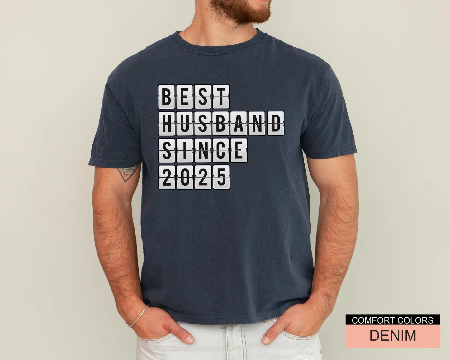 Best Husband T-Shirt, Customizable Year Anniversary Shirt