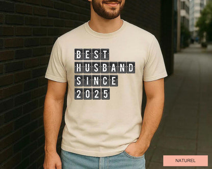 Best Husband T-Shirt, Customizable Year Anniversary Shirt