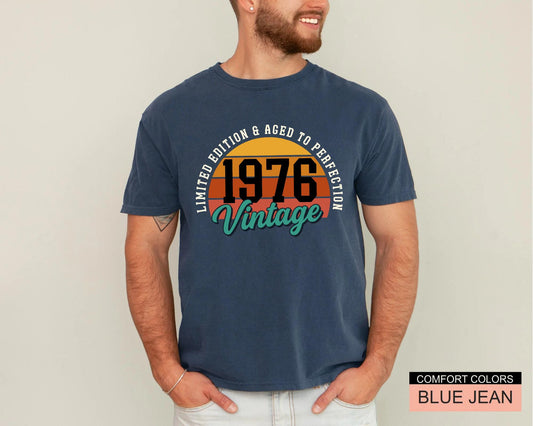 50th Birthday Tee, Vintage 1976 Shirt
