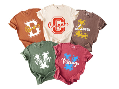 Custom Mascot T-Shirt: School Spirit Team Shirt