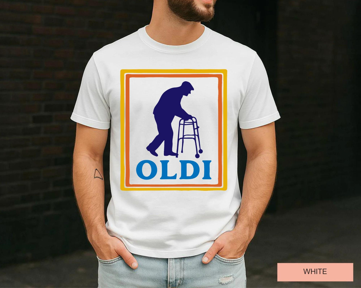 Sarcastic Oldi Grandpa Shirt, Old Age Humor Tee