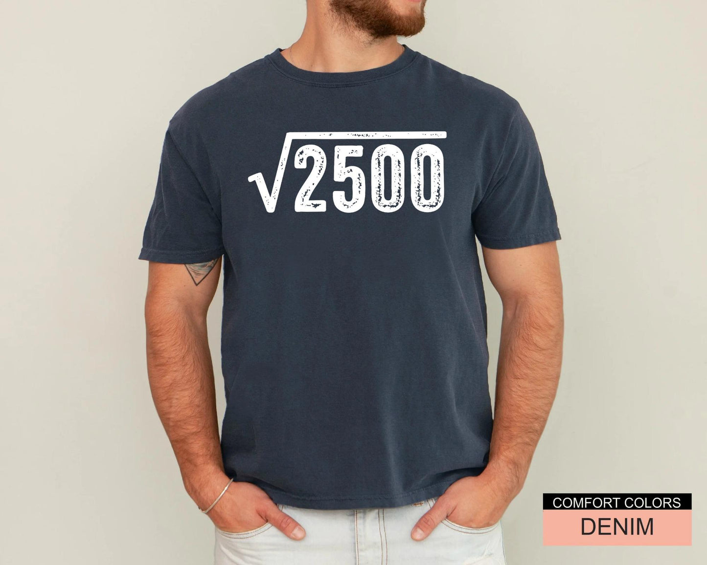 Square Root 50 Year Old Shirt, 1976 Years Old Tee