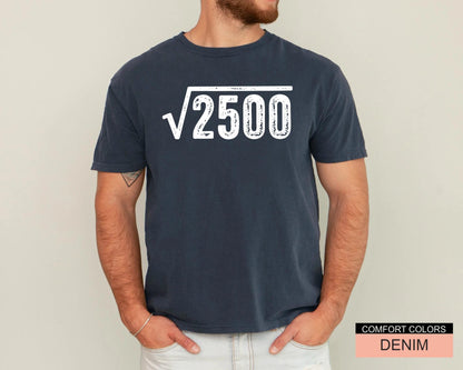 Square Root 50 Year Old Shirt, 1976 Years Old Tee