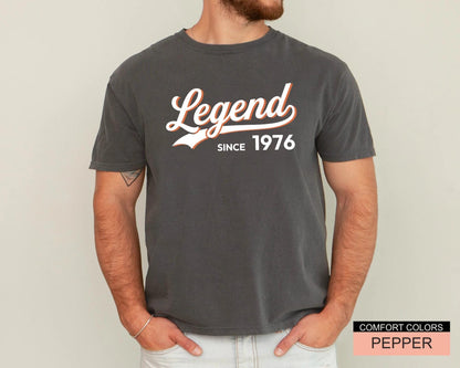 Legend Since Custom Date Tshirt, Vintage 50th Birthday Shirt