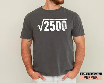 Square Root 50 Year Old Shirt, 1976 Years Old Tee