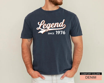 Legend Since Custom Date Tshirt, Vintage 50th Birthday Shirt