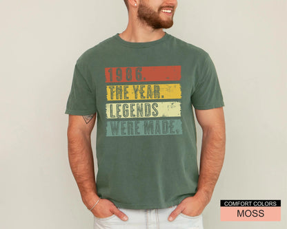 40th Birthday Shirt , Vintage Legends Were Made Tee