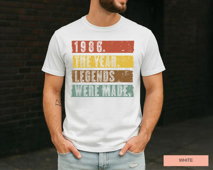 40th Birthday Shirt , Vintage Legends Were Made Tee