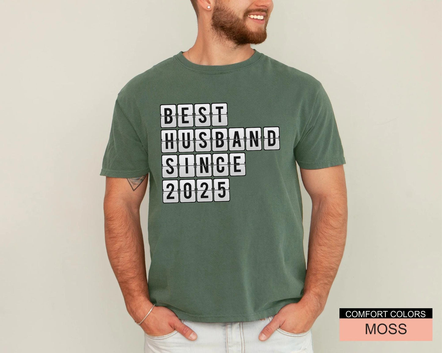 Best Husband T-Shirt, Customizable Year Anniversary Shirt