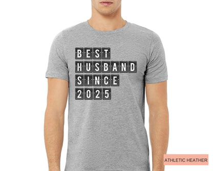 Best Husband T-Shirt, Customizable Year Anniversary Shirt