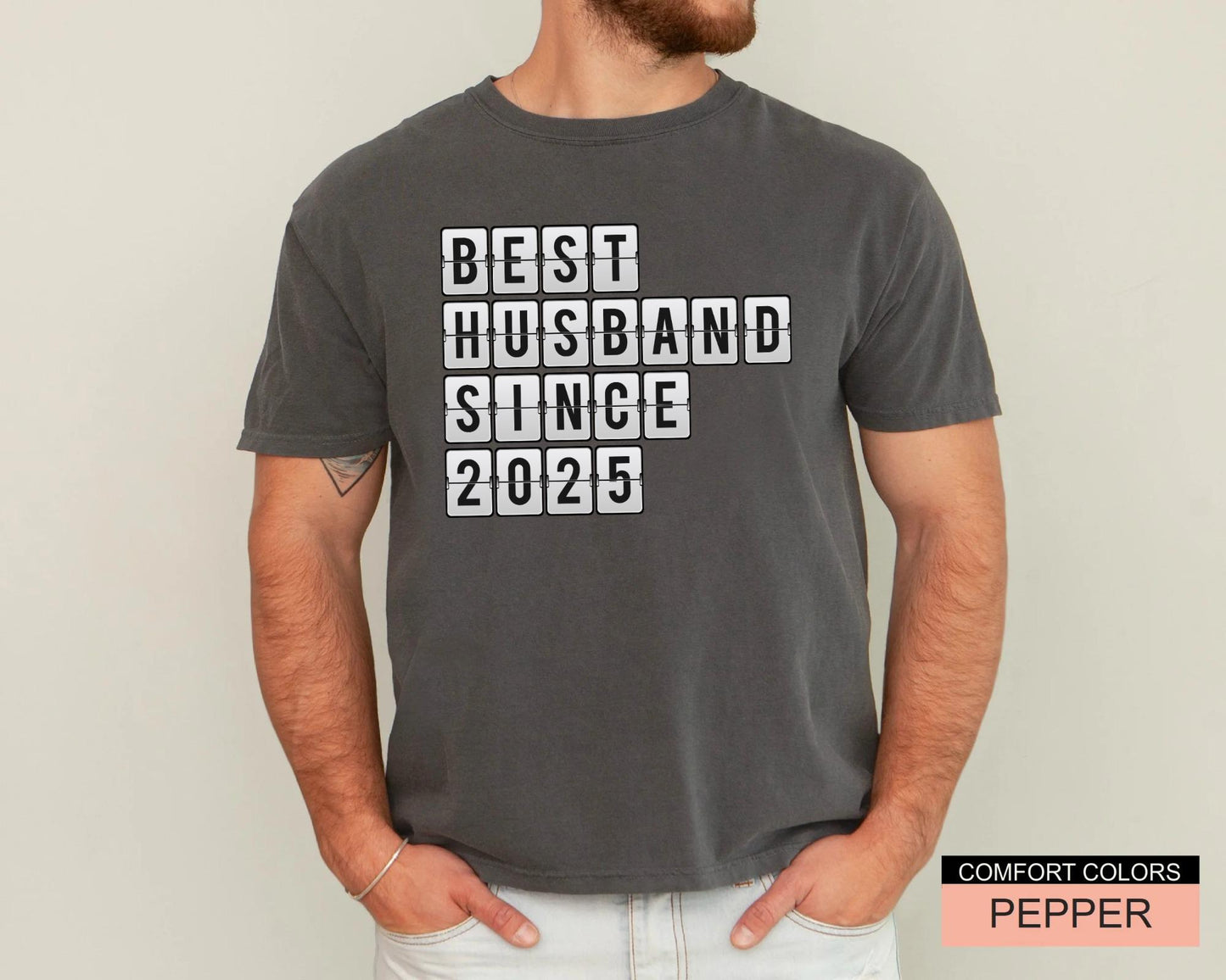 Best Husband T-Shirt, Customizable Year Anniversary Shirt