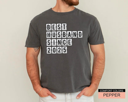 Best Husband T-Shirt, Customizable Year Anniversary Shirt