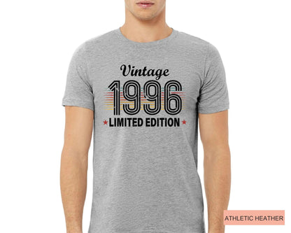 30 Years Old Birthday Milestone Shirt, Vintage 1996 Limited Edition Outfit