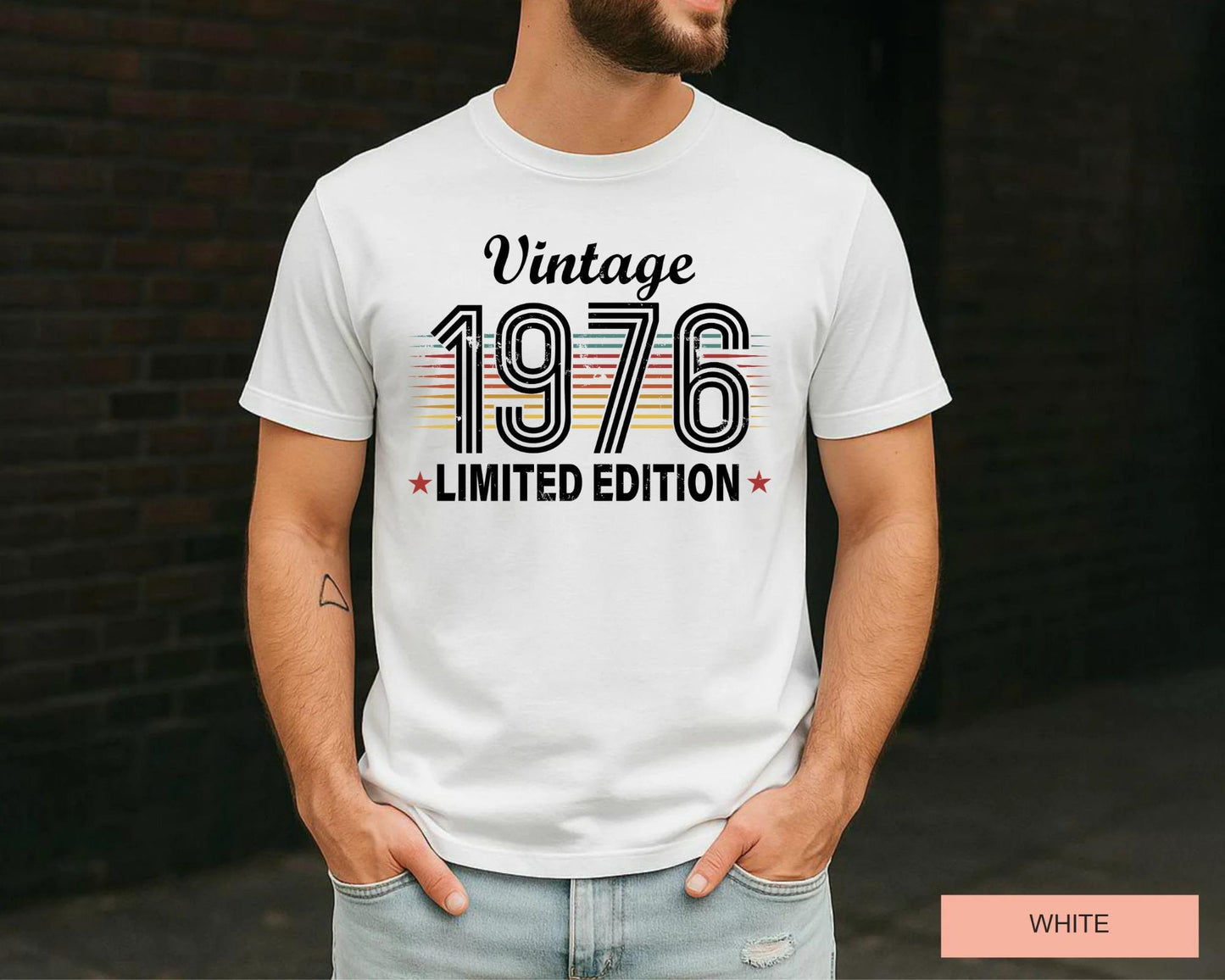 50th Birthday Shirt, Vintage 1976 Limited Edition T-Shirt