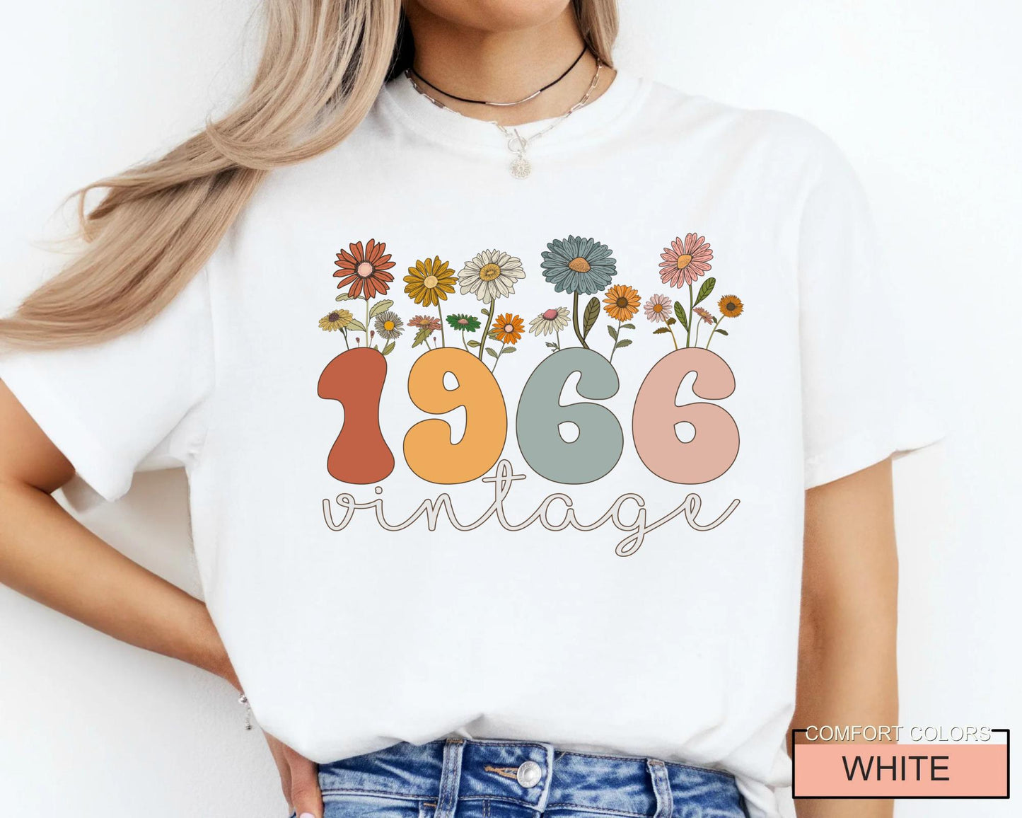 Vintage 60th Birthday T-Shirt - Retro 1966 Turning Sixty Tee