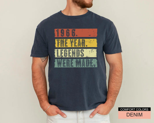 60 Years Old Birthday Gift , Legends Were Made T-Shirt