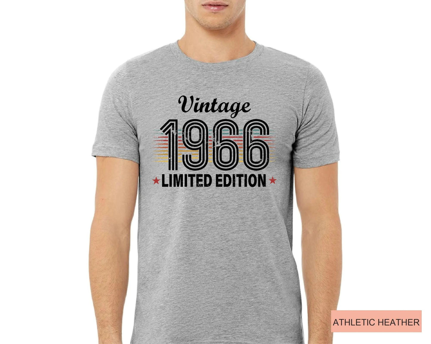 60 Years Old Vintage Birthday Shirt ,1966 Limited Edition Tee