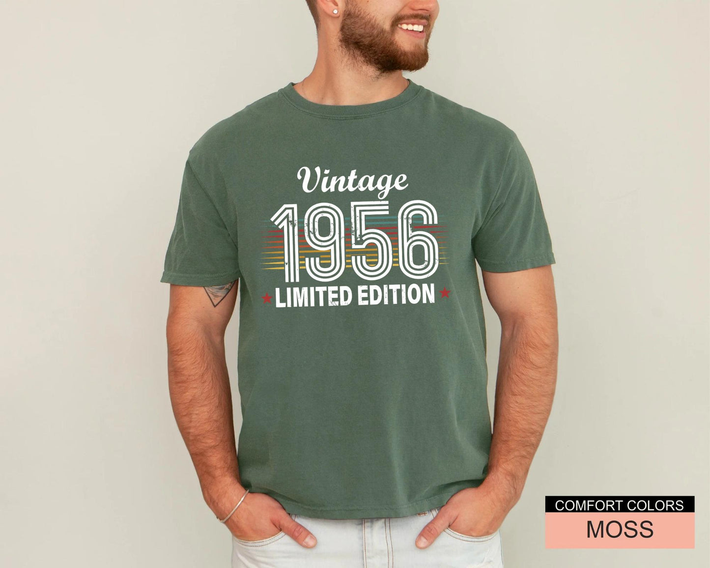 70th Birthday Shirt Men, Vintage 1956 Limited Edition Outfit
